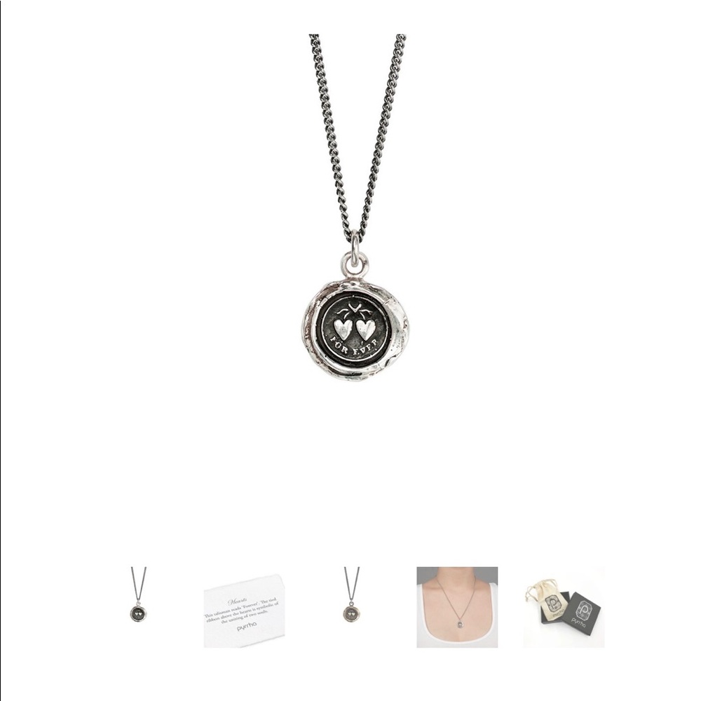 Pyrrha HEARTS talisman w/18” sterling silver chain